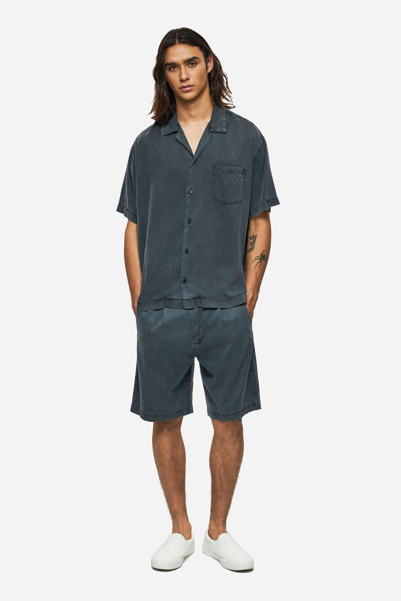 DIRTY LAUDRY Ανδρικό Πουκάμισο Lyocell Μπλέ Relaxed Fit DLMS000127/VINTAGE BLUE 1815228