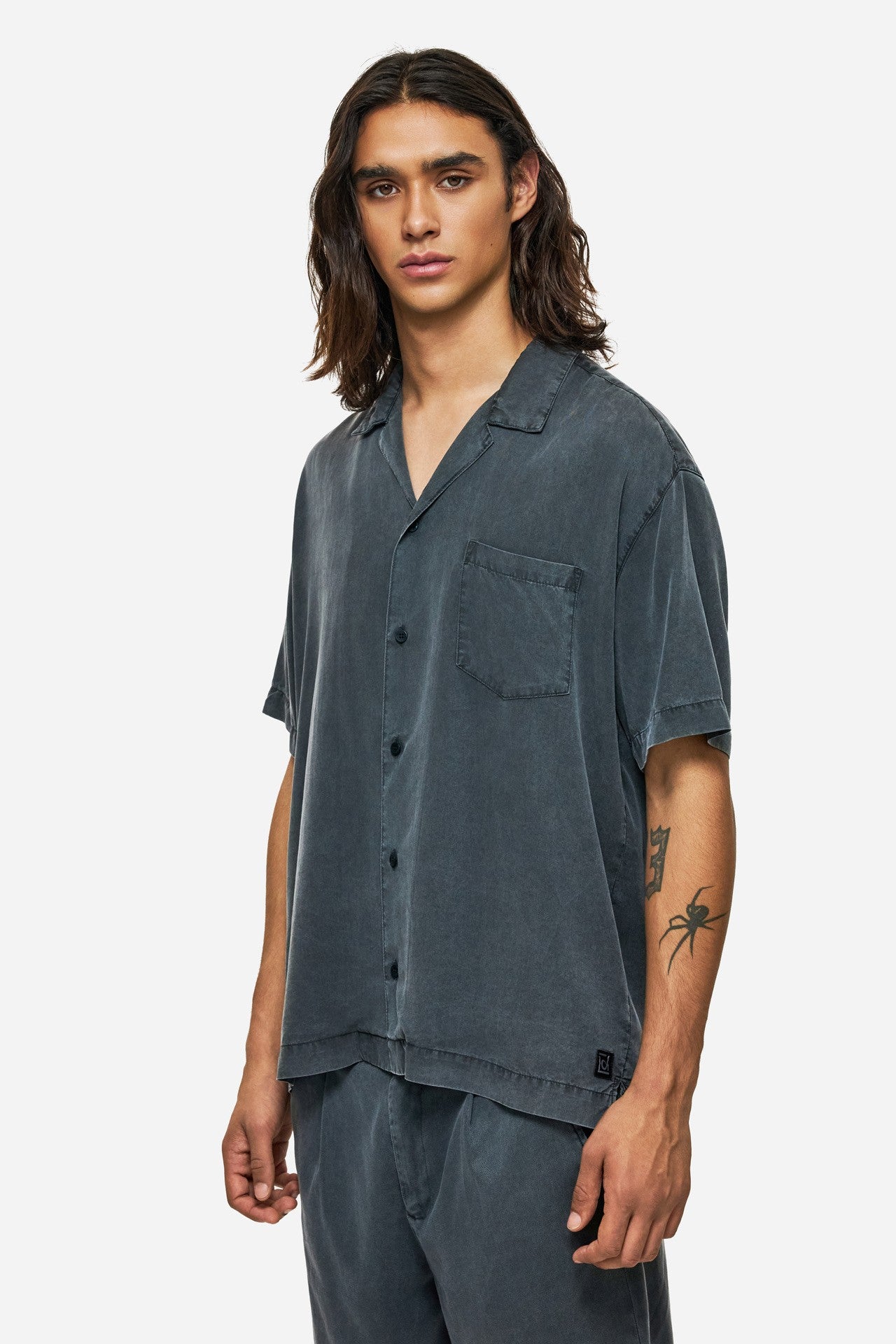 DIRTY LAUDRY Ανδρικό Πουκάμισο Lyocell Μπλέ Relaxed Fit DLMS000127/VINTAGE BLUE 1815228