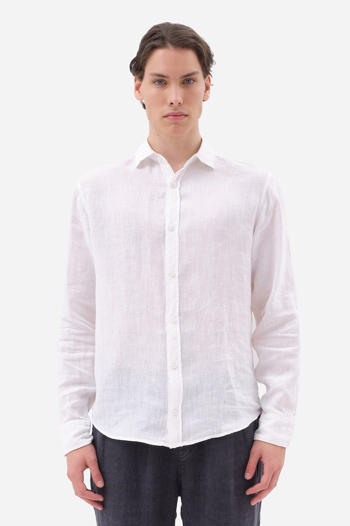 DIRTY LAUDRY Ανδρικό Πουκάμισο Λινό Λευκό Regular Fit DLMS000134/WHITE 1815230