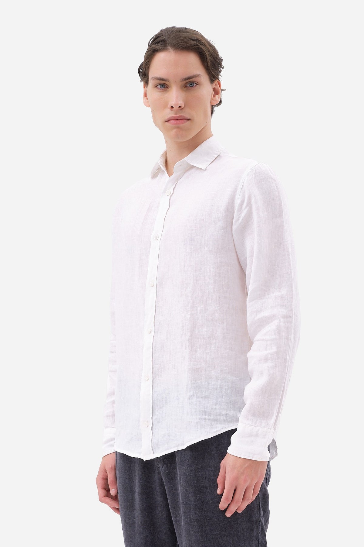 DIRTY LAUDRY Ανδρικό Πουκάμισο Λινό Λευκό Regular Fit DLMS000134/WHITE 1815230