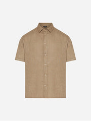 DIRTY LAUDRY Ανδρικό Πουκάμισο Λινό Μπέζ Regular Fit DLMS000153/TAUPE 1824182