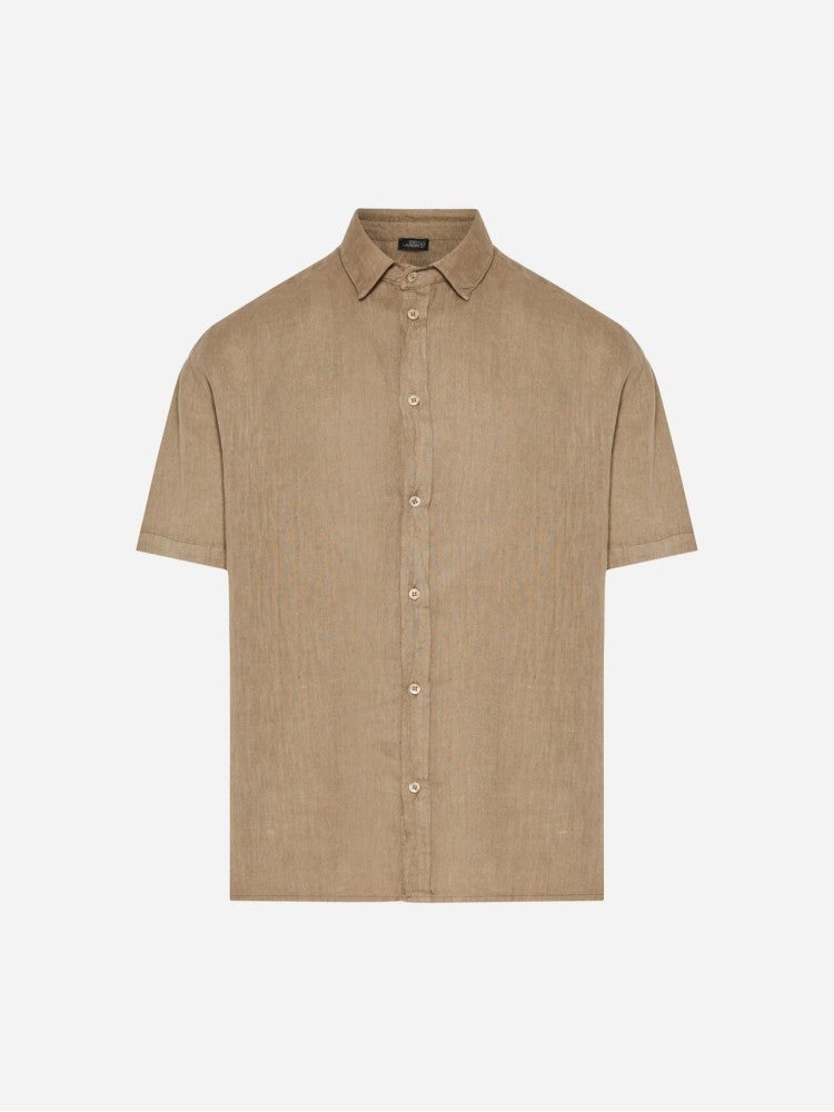 DIRTY LAUDRY Ανδρικό Πουκάμισο Λινό Μπέζ Regular Fit DLMS000153/TAUPE 1824182