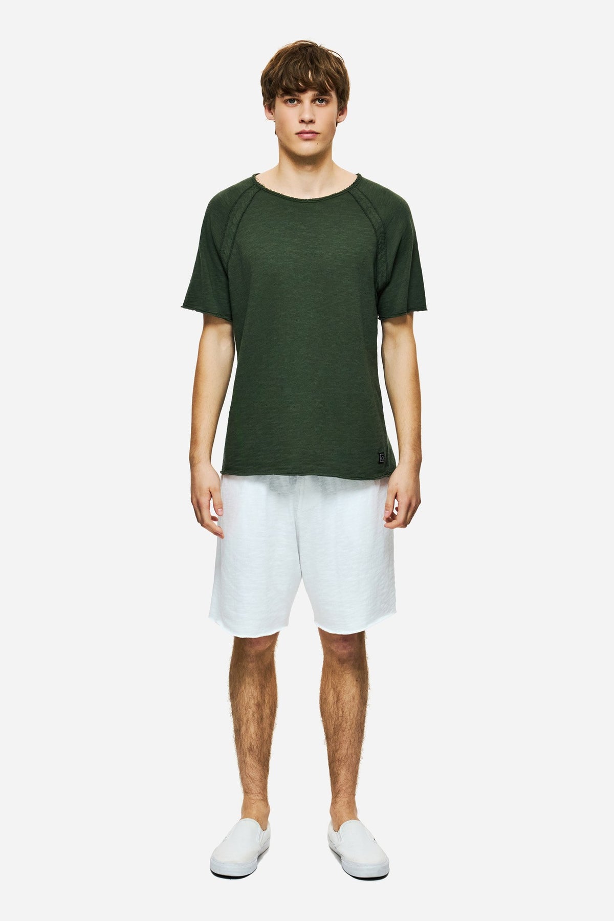 DIRTY LAUDRY Ανδρική Βερμούδα Βαμβάκι Λευκό Regular Fit DLMSB000100/WHITE 1824183