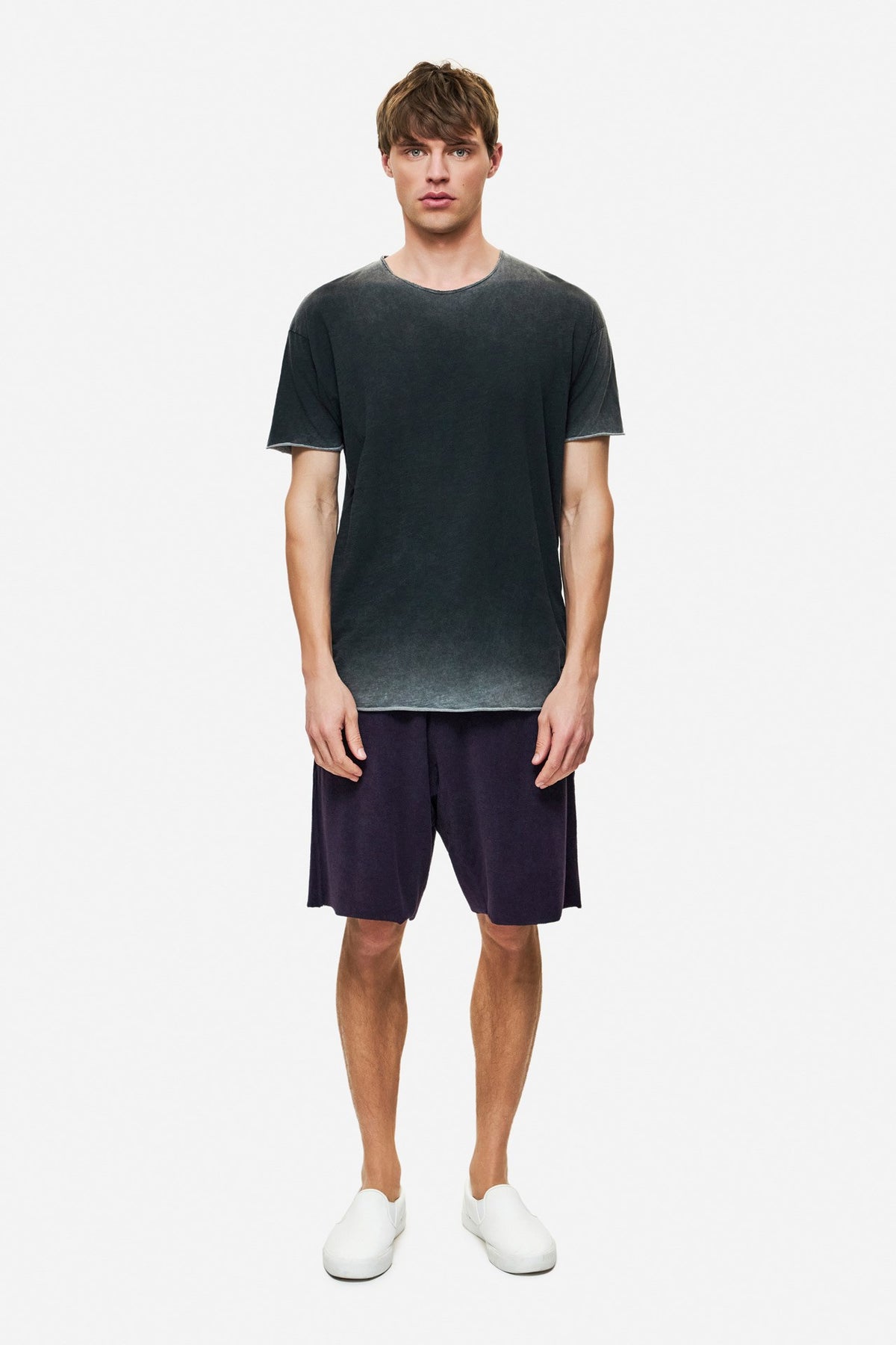 DIRTY LAUDRY Ανδρικό T-Shirt Βαμβάκι Μαύρο Regular Fit DLMT000637/SHADOW BLACK 1815241