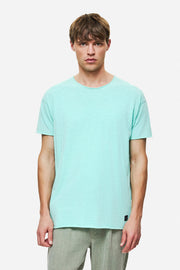 DIRTY LAUDRY Ανδρικό T-Shirt Βαμβάκι Τιρκουάζ Regular Fit DLMT000637/VINTAGE AQUA 1815241