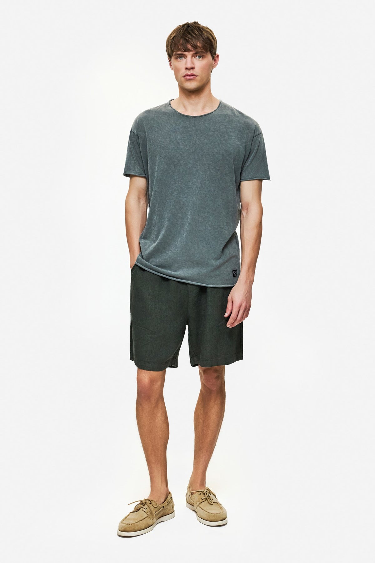 DIRTY LAUDRY Ανδρικό T-Shirt Βαμβάκι Γκρί Regular Fit DLMT000637/VINTAGE GREY 1815241