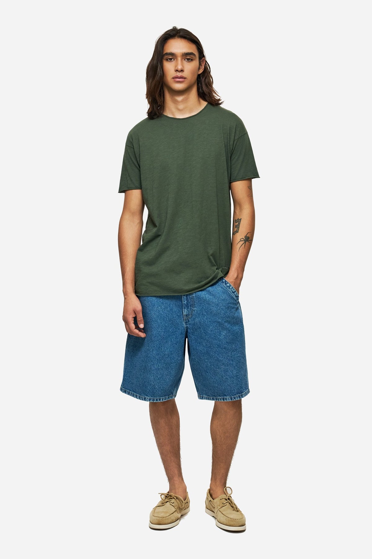 DIRTY LAUDRY Ανδρικό T-Shirt Βαμβάκι Χακί Regular Fit DLMT000637/KHAKI 1815241