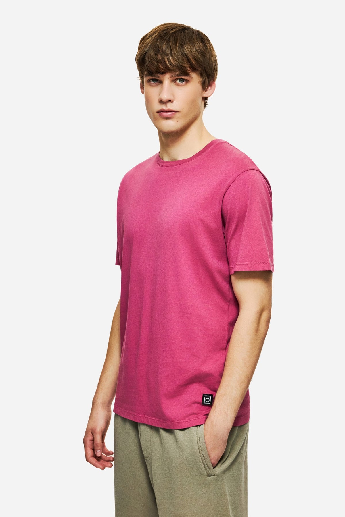 DIRTY LAUDRY Ανδρικό T-Shirt Βαμβάκι Ρόζ Regular Fit DLMT000640/POMEGRANATE 1815244