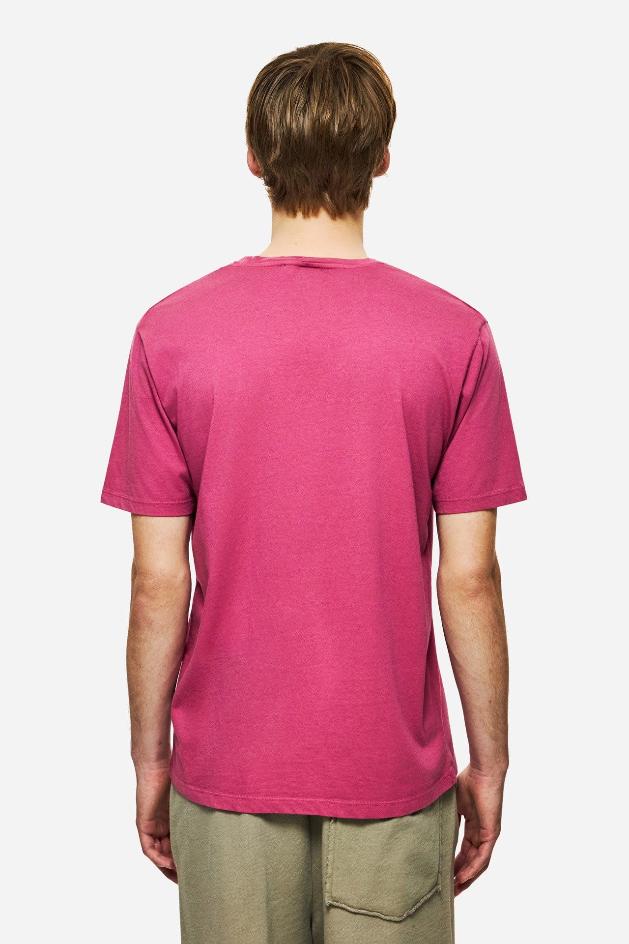 DIRTY LAUDRY Ανδρικό T-Shirt Βαμβάκι Ρόζ Regular Fit DLMT000640/POMEGRANATE 1815244