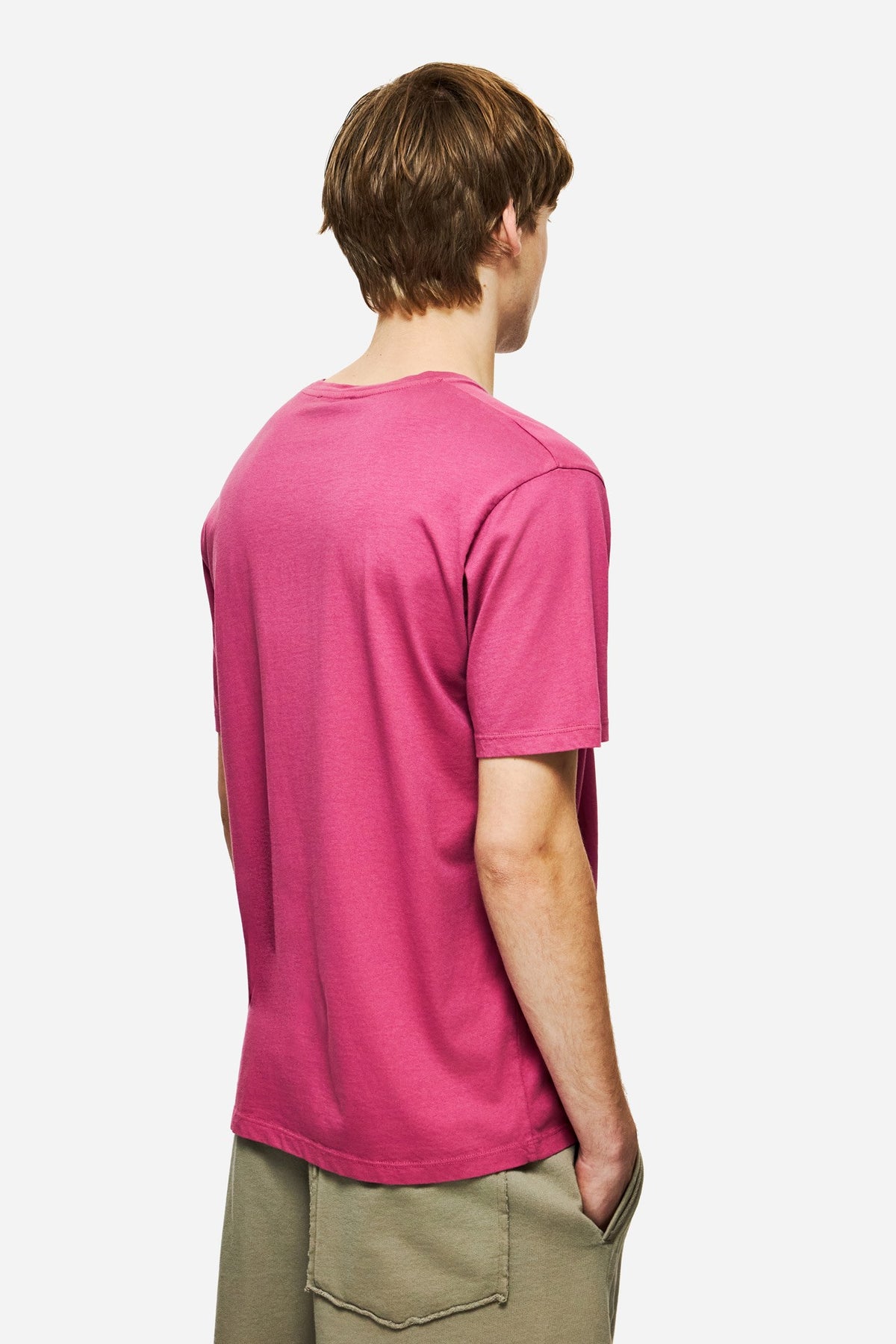 DIRTY LAUDRY Ανδρικό T-Shirt Βαμβάκι Ρόζ Regular Fit DLMT000640/POMEGRANATE 1815244
