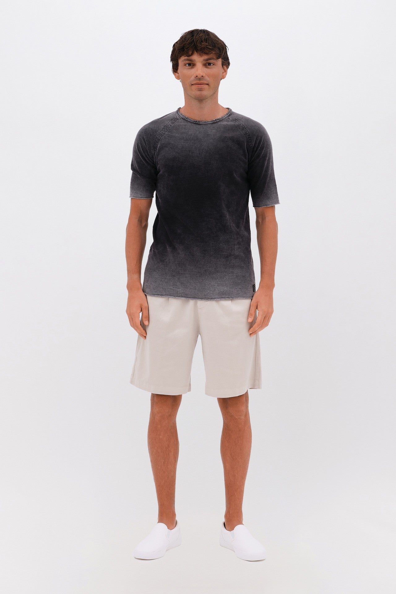 DIRTY LAUDRY Ανδρικό T-Shirt Βαμβάκι Μαύρο Regular Fit DLMT000643/SHADOW BLACK 1815246