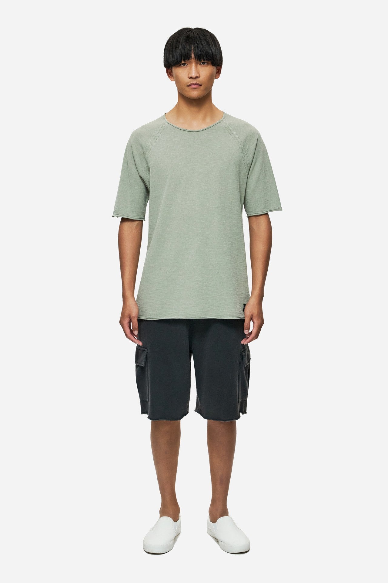 DIRTY LAUDRY Ανδρικό T-Shirt Βαμβάκι Πράσινο Regular Fit DLMT000643/VINTAGE GREIGE 1815246