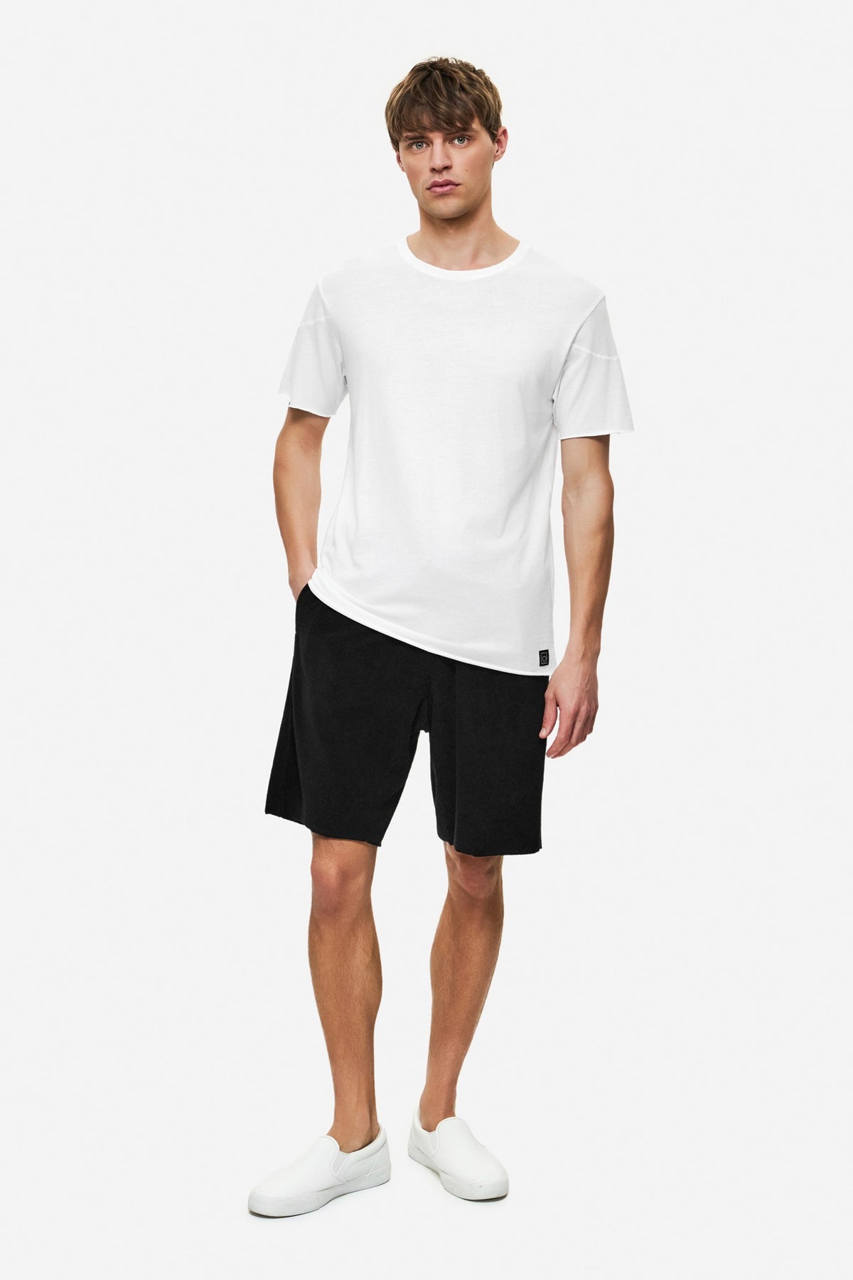 DIRTY LAUDRY Ανδρικό T-Shirt Βαμβάκι/Τένσελ Λευκό Regular Fit DLMT000656/WHITE 1821233