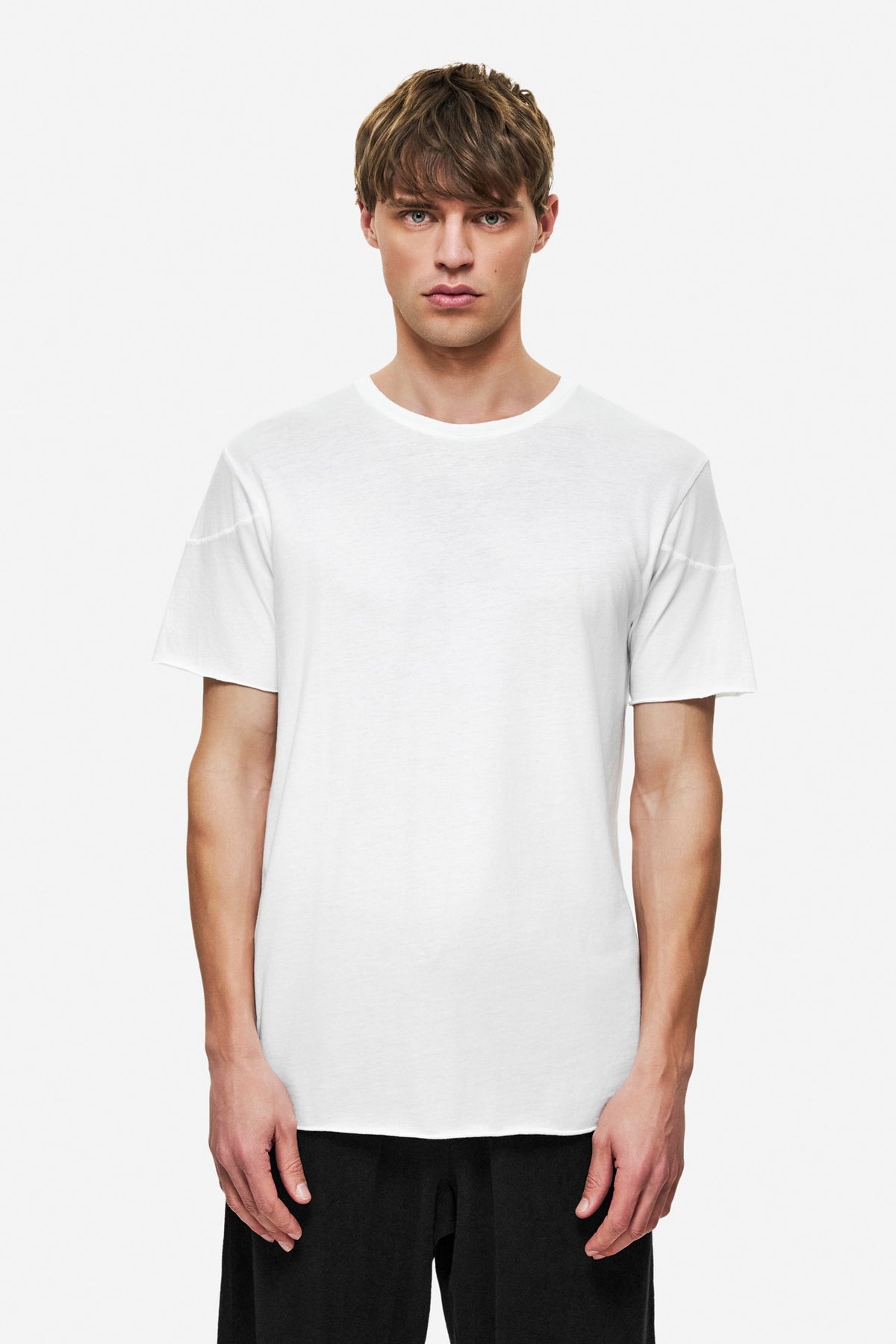 DIRTY LAUDRY Ανδρικό T-Shirt Βαμβάκι/Τένσελ Λευκό Regular Fit DLMT000656/WHITE 1821233