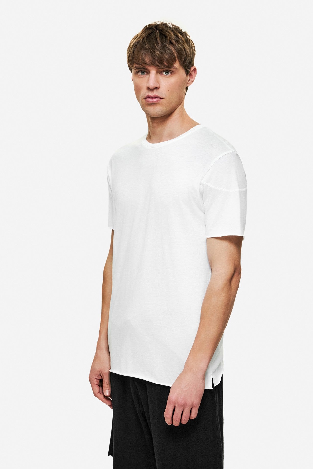 DIRTY LAUDRY Ανδρικό T-Shirt Βαμβάκι/Τένσελ Λευκό Regular Fit DLMT000656/WHITE 1821233
