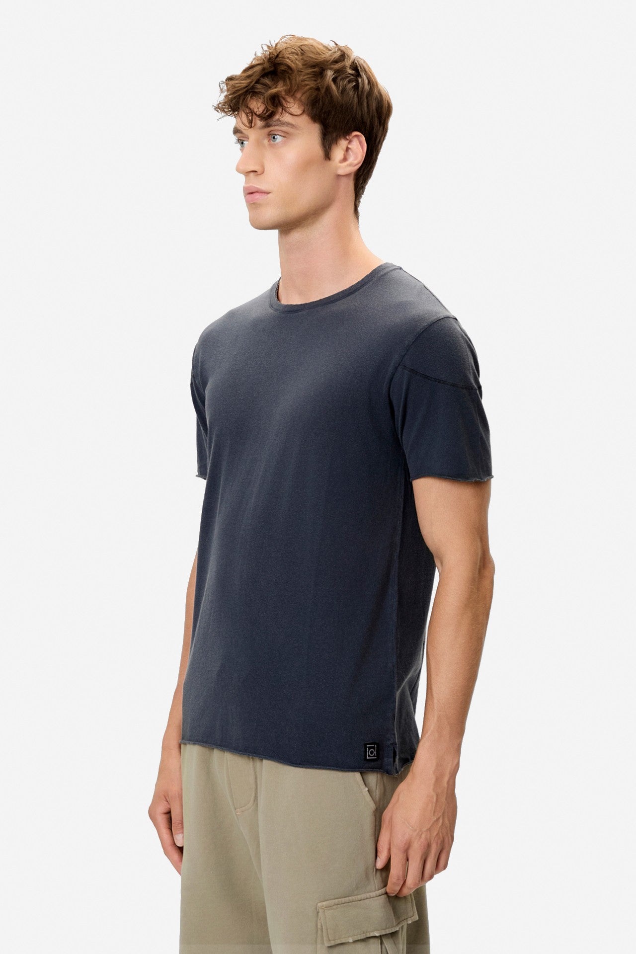 DIRTY LAUDRY Ανδρικό T-Shirt Βαμβάκι/Τένσελ Μπλέ Regular Fit DLMT000656/VINTAGE BLUE 1821233