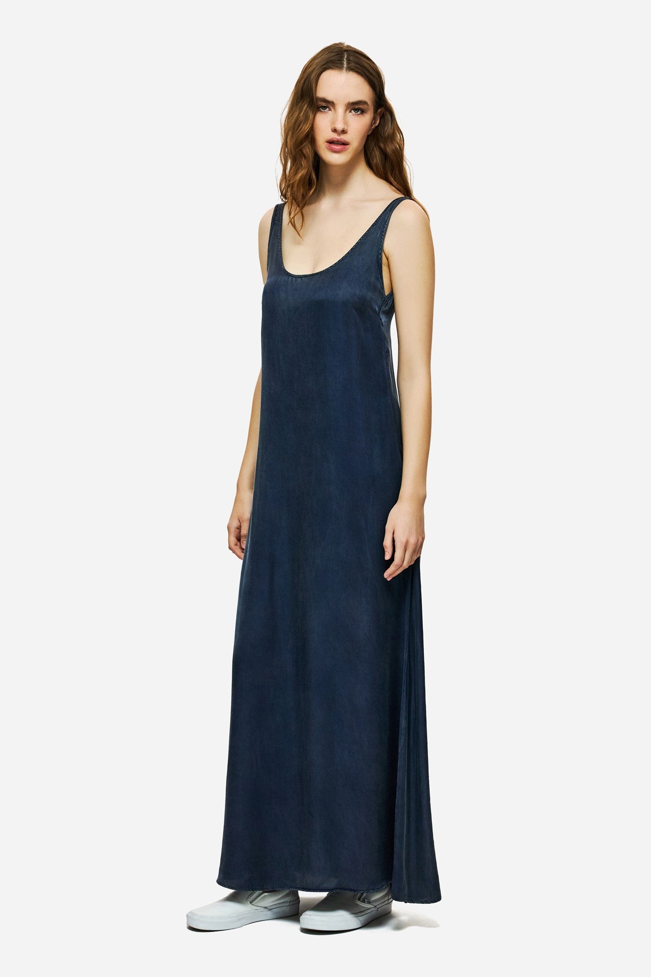 DIRTY LAUDRY Γυναικείο Φόρεμα Maxi Βισκόζη/Ρέγιον Μπλέ Regular Fit DLWD000081/VINTAGE BLUE 1824189