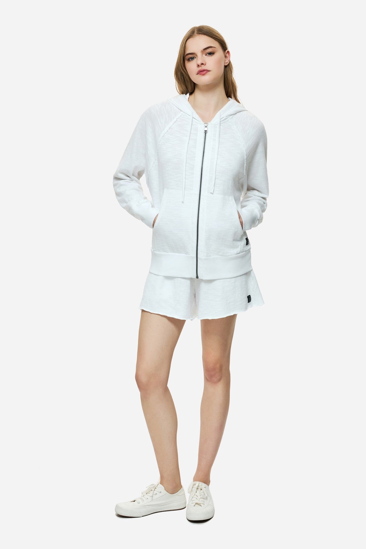 DIRTY LAUDRY Γυναικεία Ζακέτα Βαμβάκι Λευκή Regular Fit DLWF000061/WHITE 1824190
