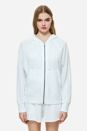 DIRTY LAUDRY Γυναικεία Ζακέτα Βαμβάκι Λευκή Regular Fit DLWF000061/WHITE 1824190