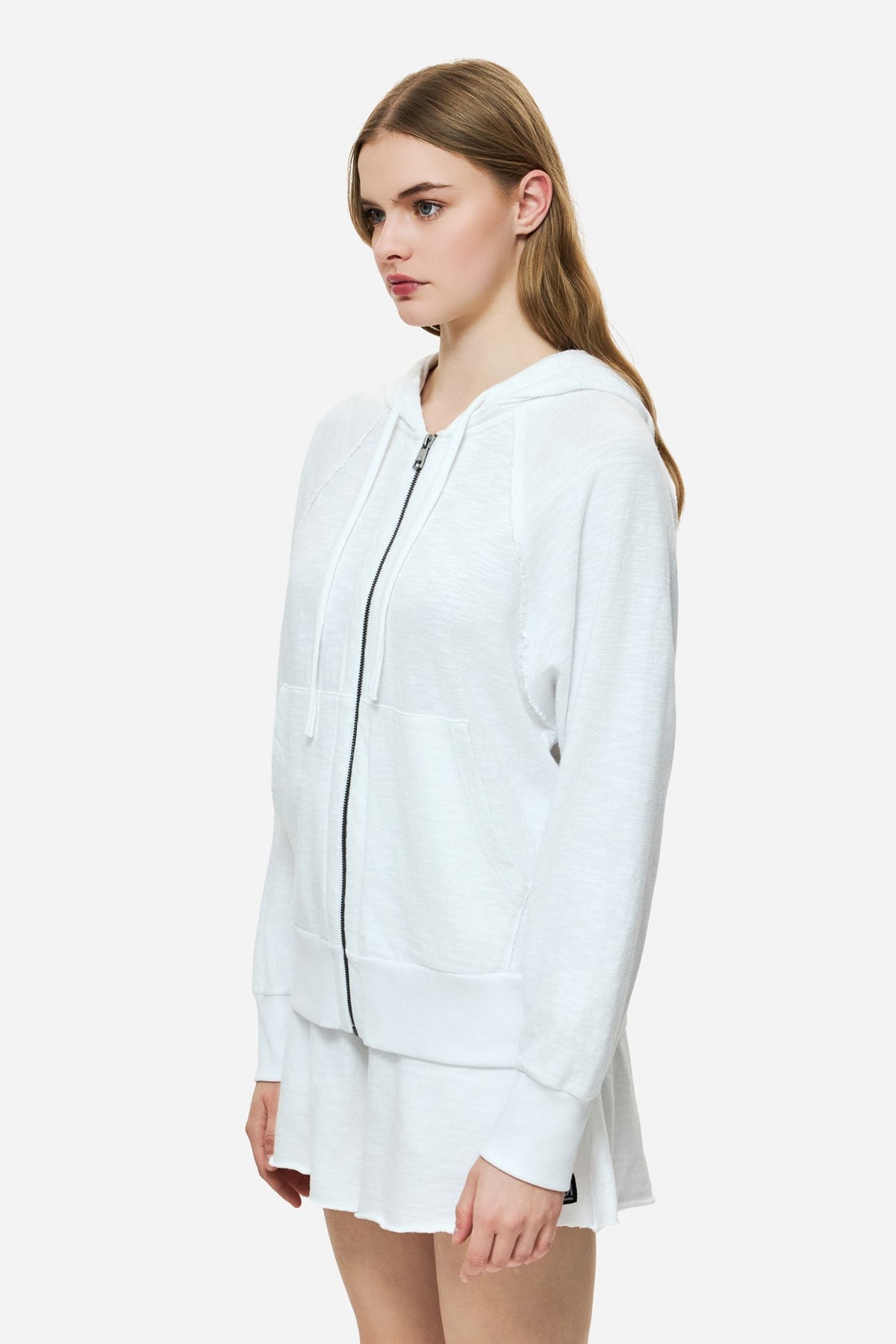 DIRTY LAUDRY Γυναικεία Ζακέτα Βαμβάκι Λευκή Regular Fit DLWF000061/WHITE 1824190
