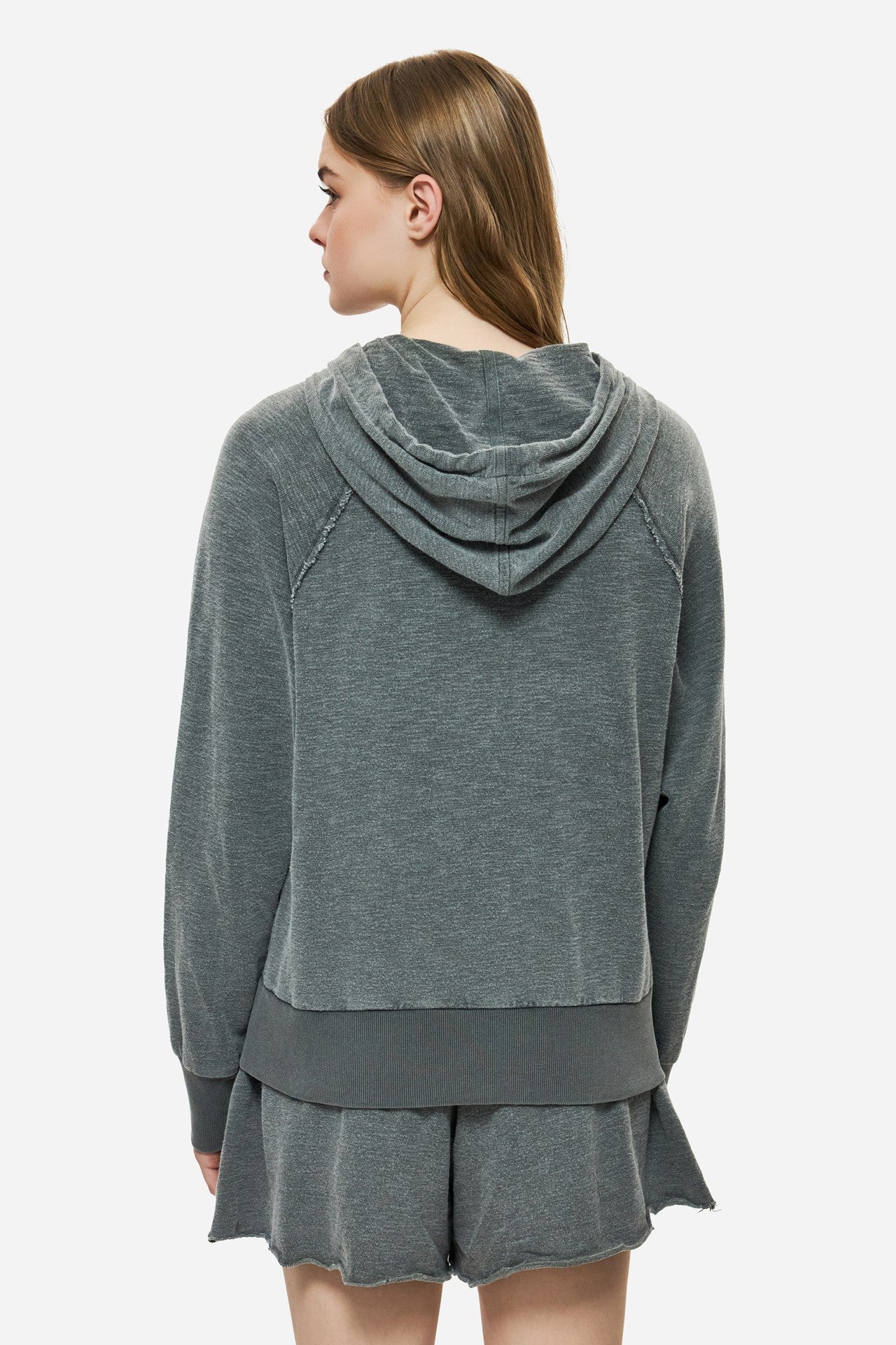 DIRTY LAUDRY Γυναικεία Ζακέτα Βαμβάκι Γκρί Regular Fit DLWF000061/VINTAGE GREY 1824190