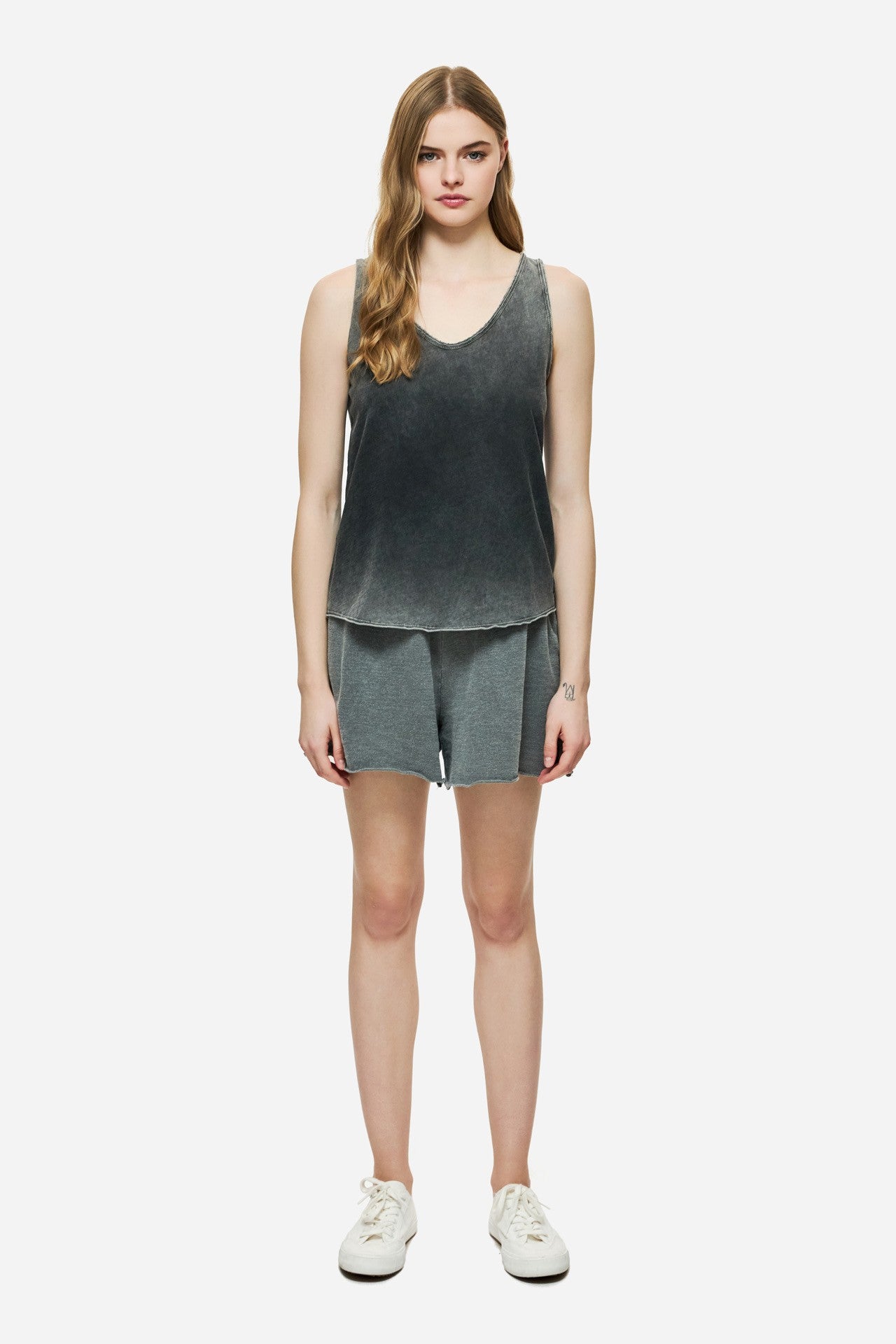 DIRTY LAUDRY Γυναικείο Σορτσάκι Βαμβάκι Γκρί Regular Fit DLWSB000038/VINTAGE GREY 1824192
