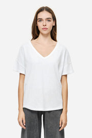 DIRTY LAUDRY Γυναικείο T-Shirt Βαμβάκι Λευκό Oversized Fit DLWT000131_2433/WHITE 1815268