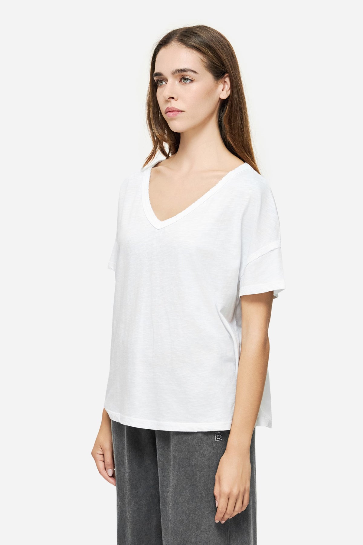 DIRTY LAUDRY Γυναικείο T-Shirt Βαμβάκι Λευκό Oversized Fit DLWT000131_2433/WHITE 1815268