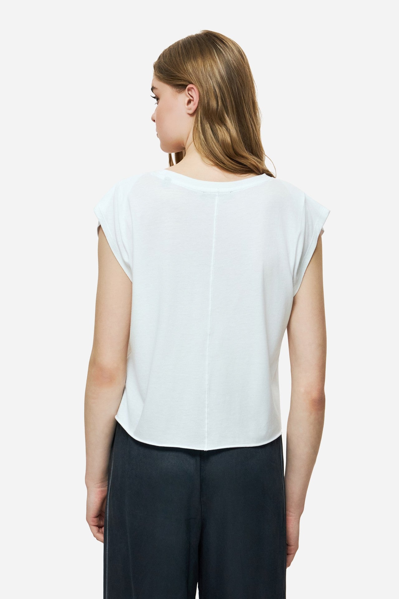 DIRTY LAUDRY Γυναικείο T-Shirt Boxy Βαμβάκι/Tencel Λευκό Regular Fit DLWT000145_2433/WHITE 1824193