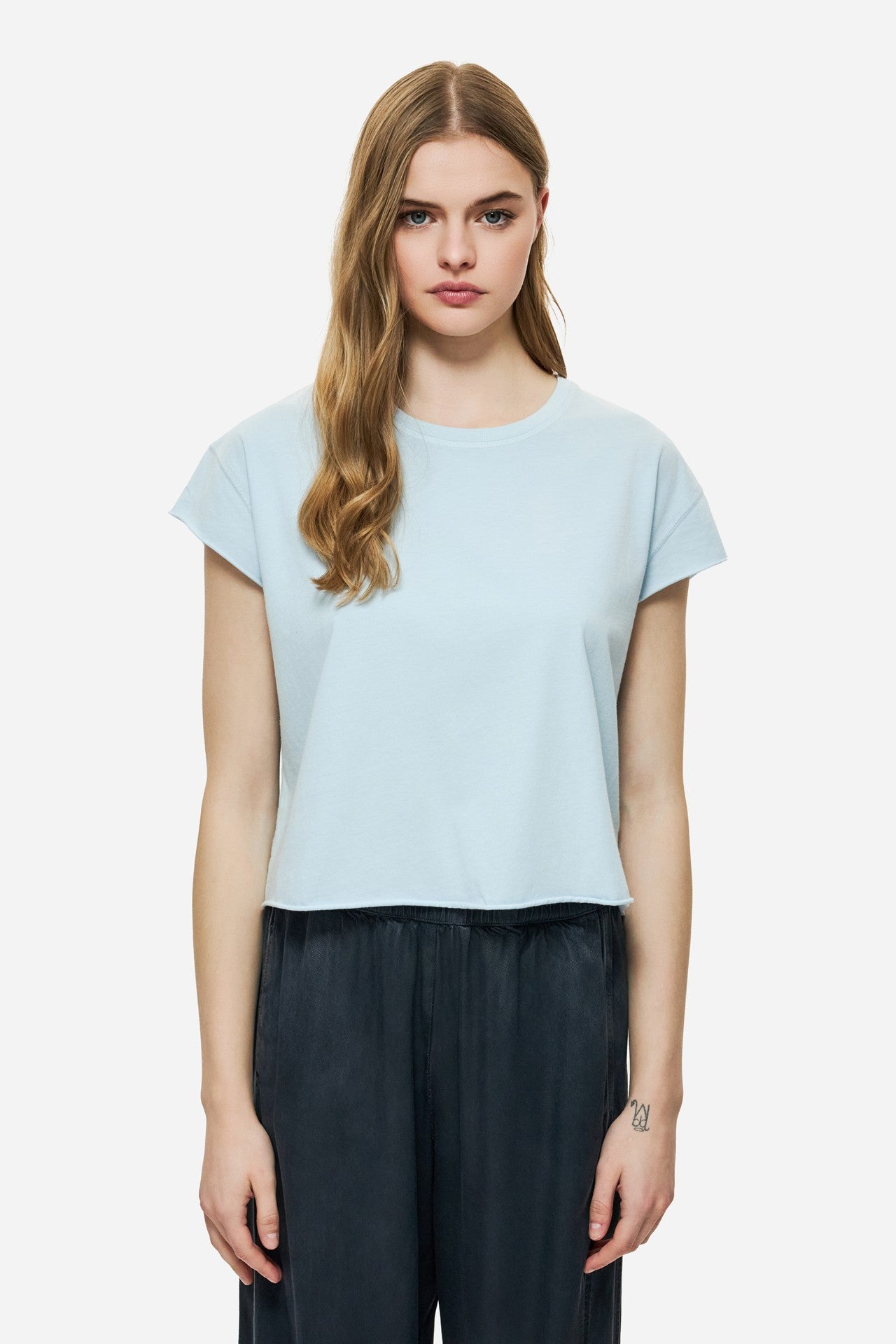 DIRTY LAUDRY Γυναικείο T-Shirt Βαμβάκι Γαλάζιο Regular Fit DLWT000147_2620/VINTAGE SKY 1824194