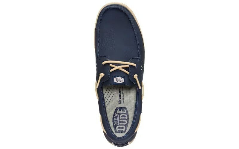 HEY DUDE Ανδρικά Παπούτσια Loafer Harbor Lo Classic Μπλέ Ύφασμα 45139/Navy/Tan 1824117