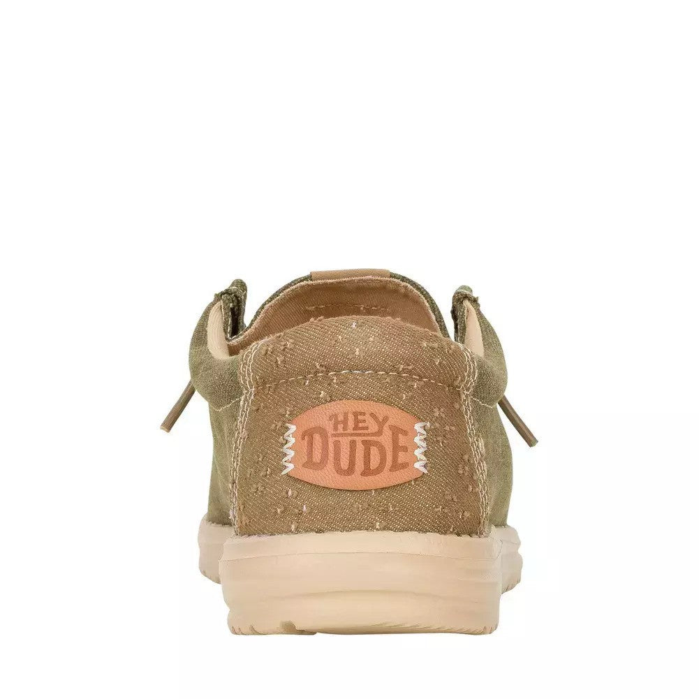 HEY DUDE Ανδρικά Παπούτσια Loafer Χακί Wally Workwear 43084/Dusky Green/Irish Cream 1813351