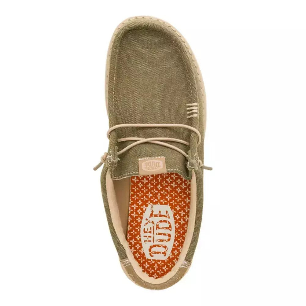 HEY DUDE Ανδρικά Παπούτσια Loafer Χακί Wally Workwear 43084/Dusky Green/Irish Cream 1813351