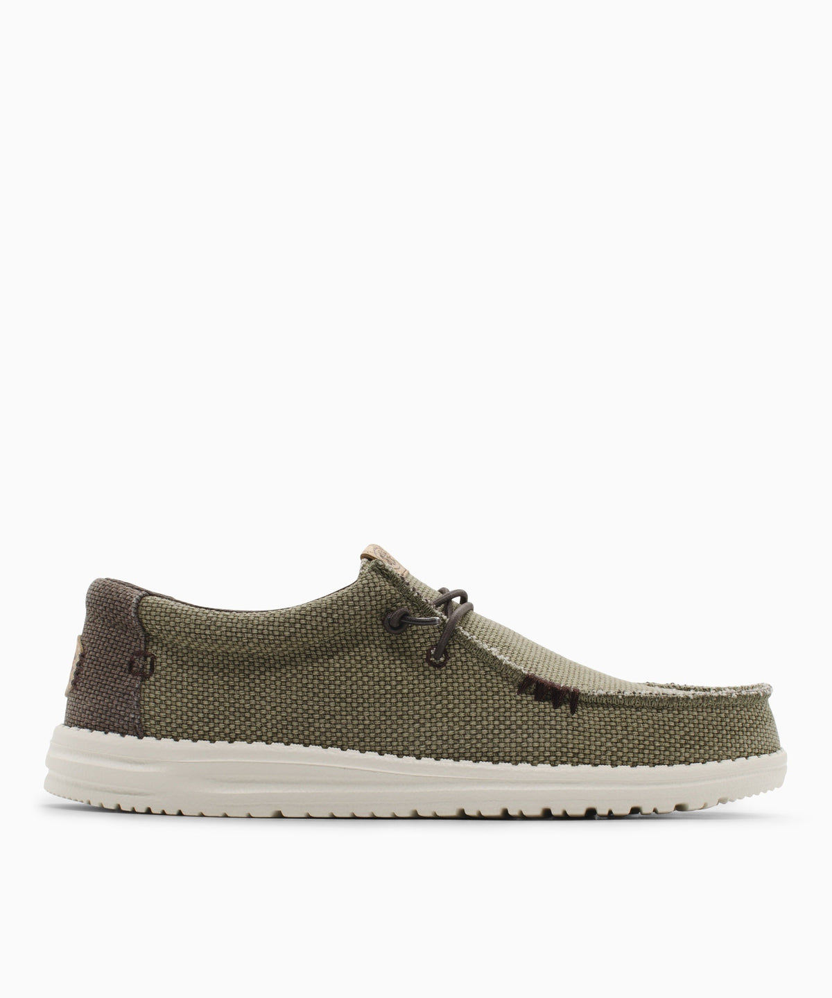 HEY DUDE Ανδρικά Παπούτσια Loafer Χακί Wally Braided 40003/3CI Burnt Olive/Delicioso Brown 1824115