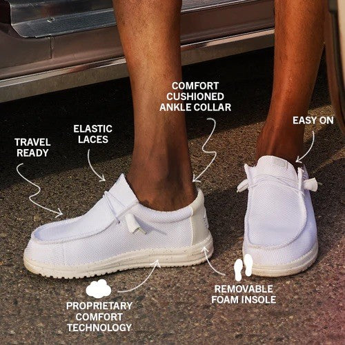 HEY DUDE Ανδρικά Παπούτσια Loafer Μπέζ Wally Stretch Sox 41898/Irish Cream/Egret 1812096