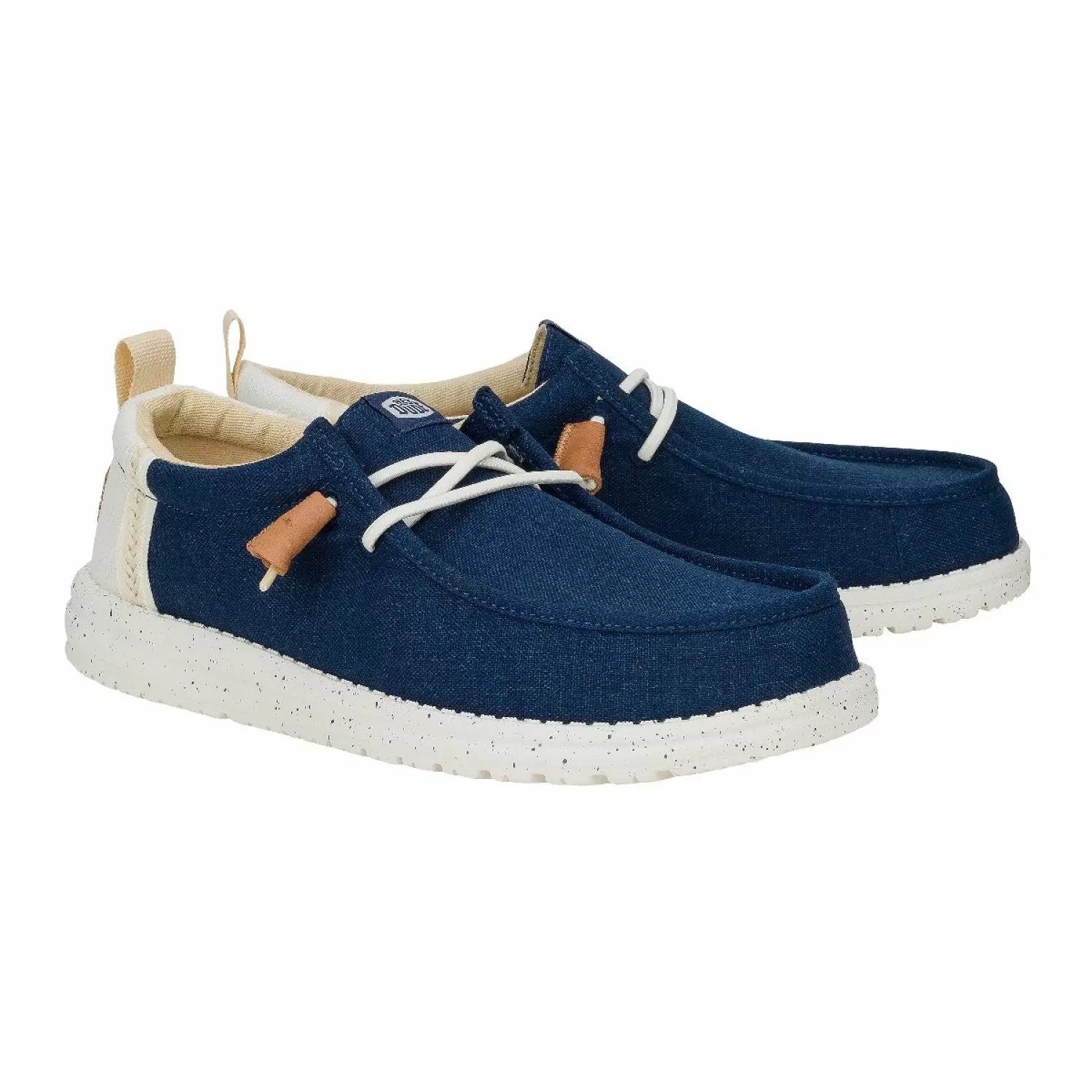 HEY DUDE Ανδρικά Παπούτσια Loafer Μπλέ Wally Craft Linen 43086/Sargasso Blue/White 1813352