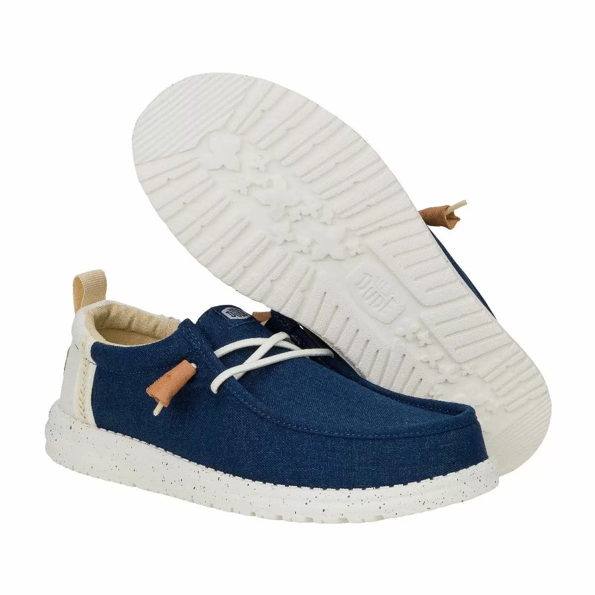 HEY DUDE Ανδρικά Παπούτσια Loafer Μπλέ Wally Craft Linen 43086/Sargasso Blue/White 1813352