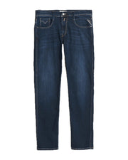 REPLAY Ανδρικό Παντελόνι Jeans ANBASS Βαμβάκι/Πολυεστέρας/Ελαστάνη Μπλε Regular Fit M914Y.000.41A180-007 DARK BLUE 1824438