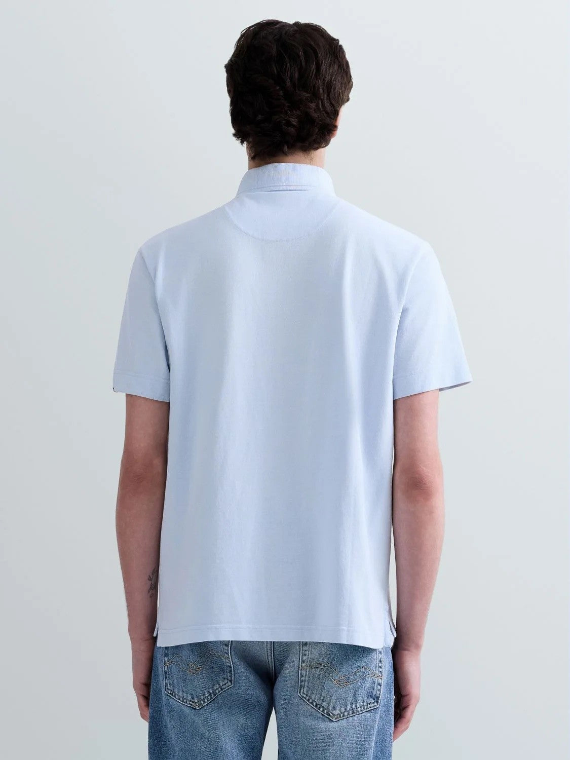 REPLAY Ανδρικό T-Shirt Polo Βαμβάκι/Ελαστάνη Γαλάζιο Regular Fit M3432.000.22696G-LIGHT AZURE 1825218
