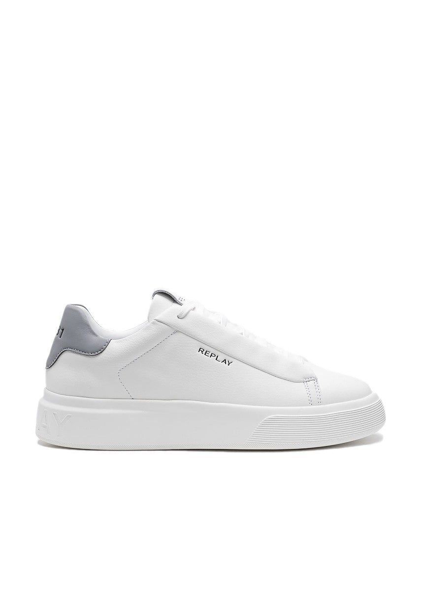 REPLAY Ανδρικά Sneakers Δέρμα Λευκά GMZ7O.003.C0006L-061 WHITE 1824039