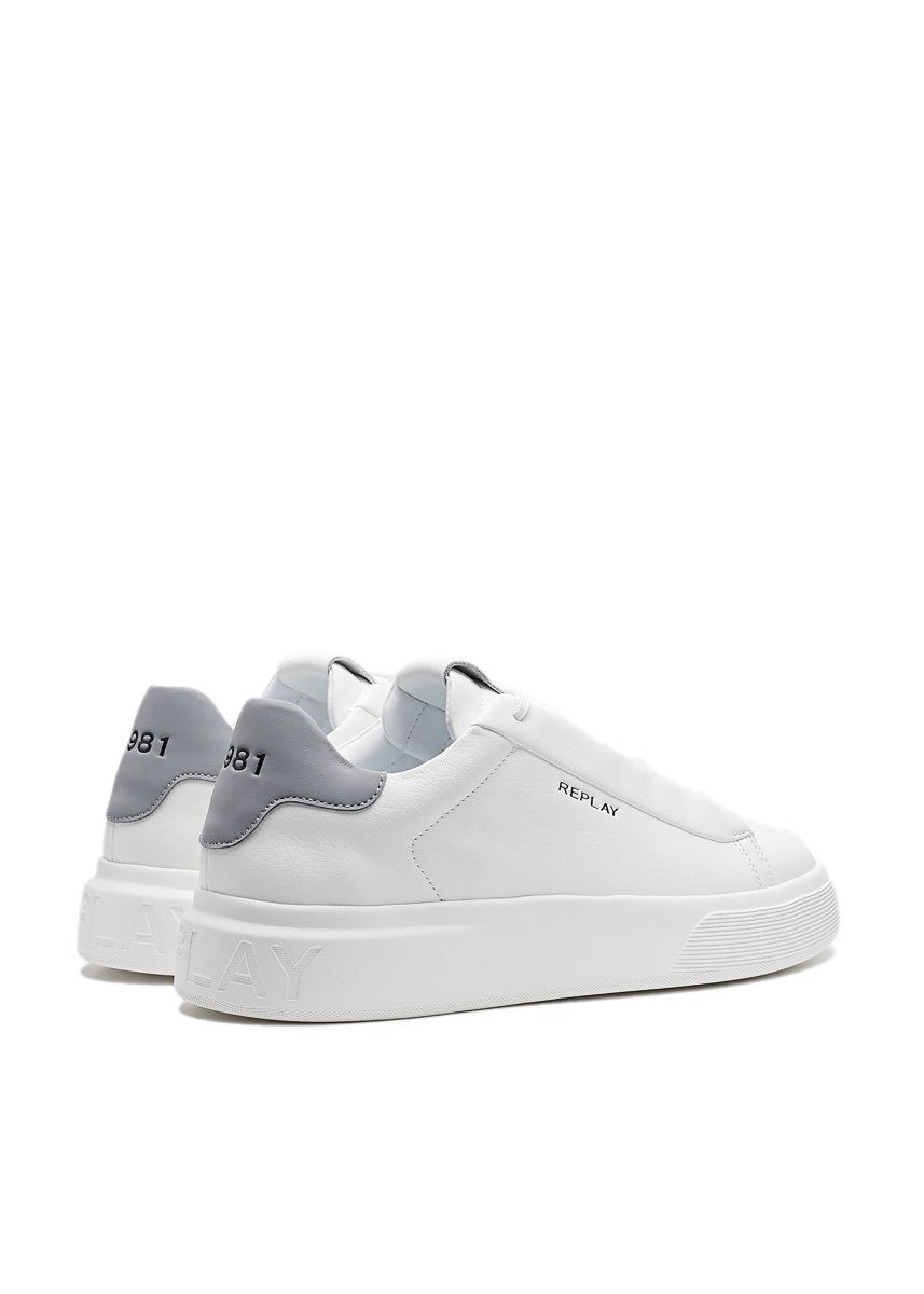 REPLAY Ανδρικά Sneakers Δέρμα Λευκά GMZ7O.003.C0006L-061 WHITE 1824039