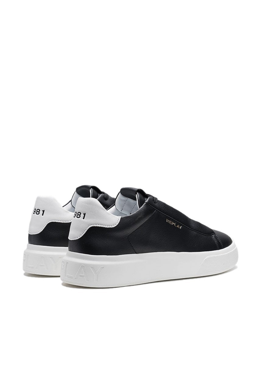 REPLAY Ανδρικά Sneakers Δέρμα Μαύρα GMZ7O.003.C0006L-003 BLACK 1824039