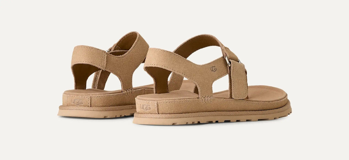UGG Australia Γυναικεία Πέδιλα GoldenGaze Δέρμα/Suede Ταμπά 1175134-SAND 1823271