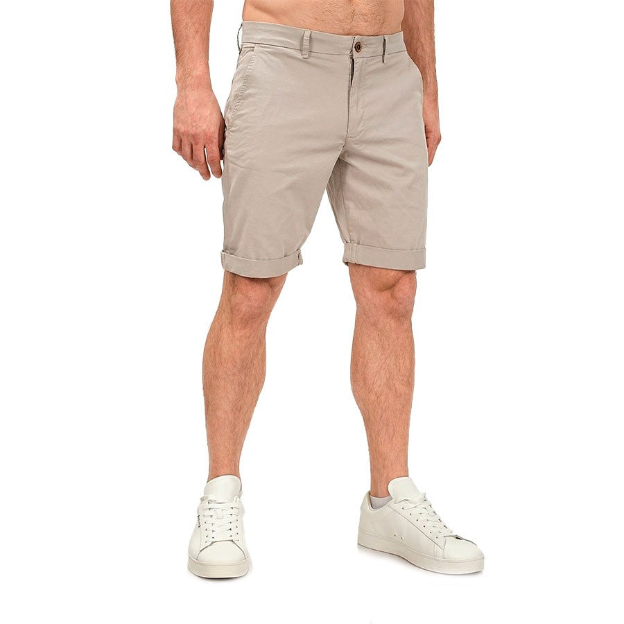 BLUE CRAFT Ανδρική Βερμούδα Βαμβάκι/Ελαστάνη Εκρού Regular Fit JACOB SH/STONE 1824105