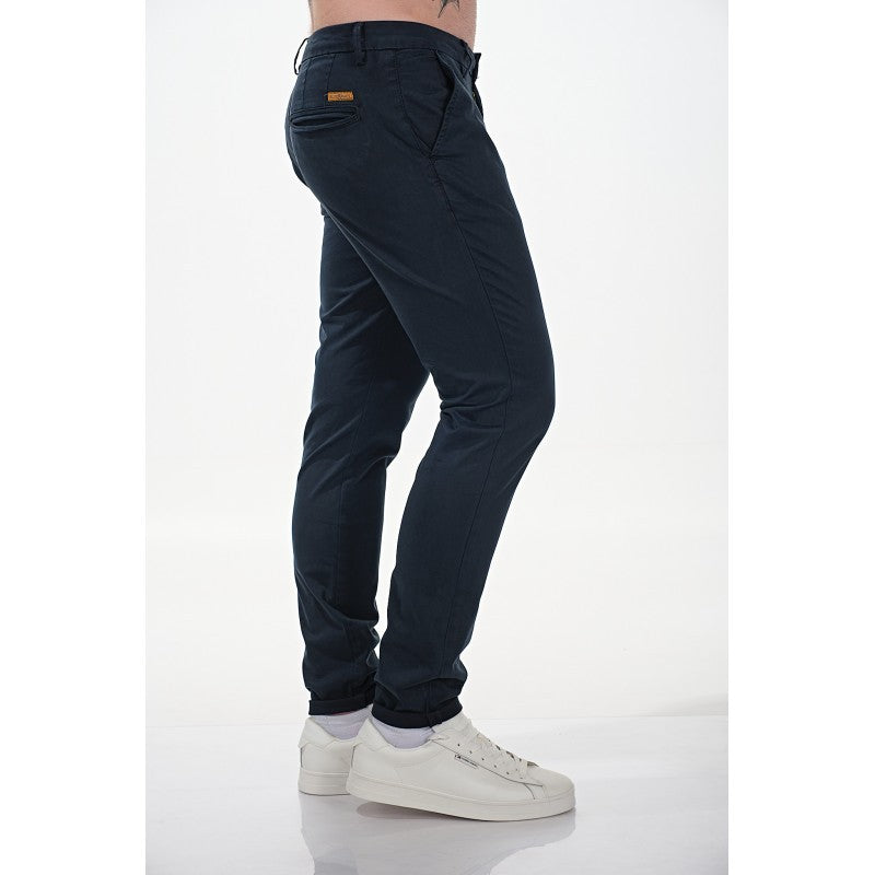 BLUECRAFT Ανδρικό Παντελόνι Chino Βαμβάκι/Ελαστάνη Μπλέ Slim Fit SLAYER 225/BLUE 1822197