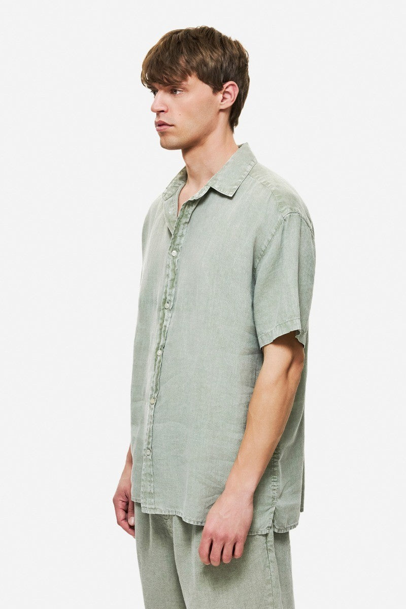 DIRTY LAUDRY Ανδρικό Πουκάμισο Λινό Γκρί Regular Fit DLMS000153/VINTAGE GREIGE 1824182