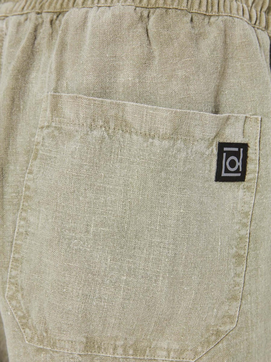 DIRTY LAUDRY Ανδρική Βερμούδα Λινό Χακί Regular Fit DLMB000112/KHAKI 1815868