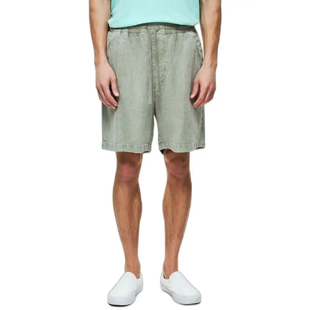 DIRTY LAUDRY Ανδρική Βερμούδα Λινό Γκρί Regular Fit DLMB000112/VINTAGE GREIGE 1815868