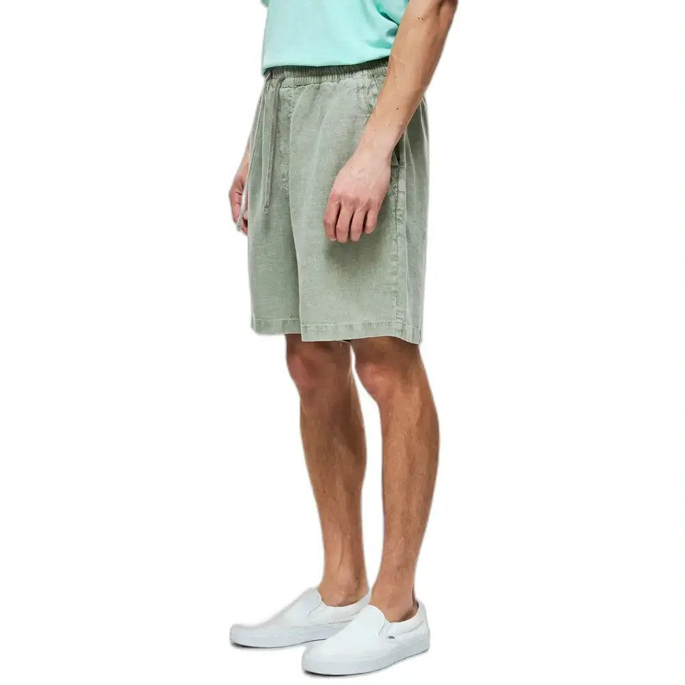 DIRTY LAUDRY Ανδρική Βερμούδα Λινό Γκρί Regular Fit DLMB000112/VINTAGE GREIGE 1815868