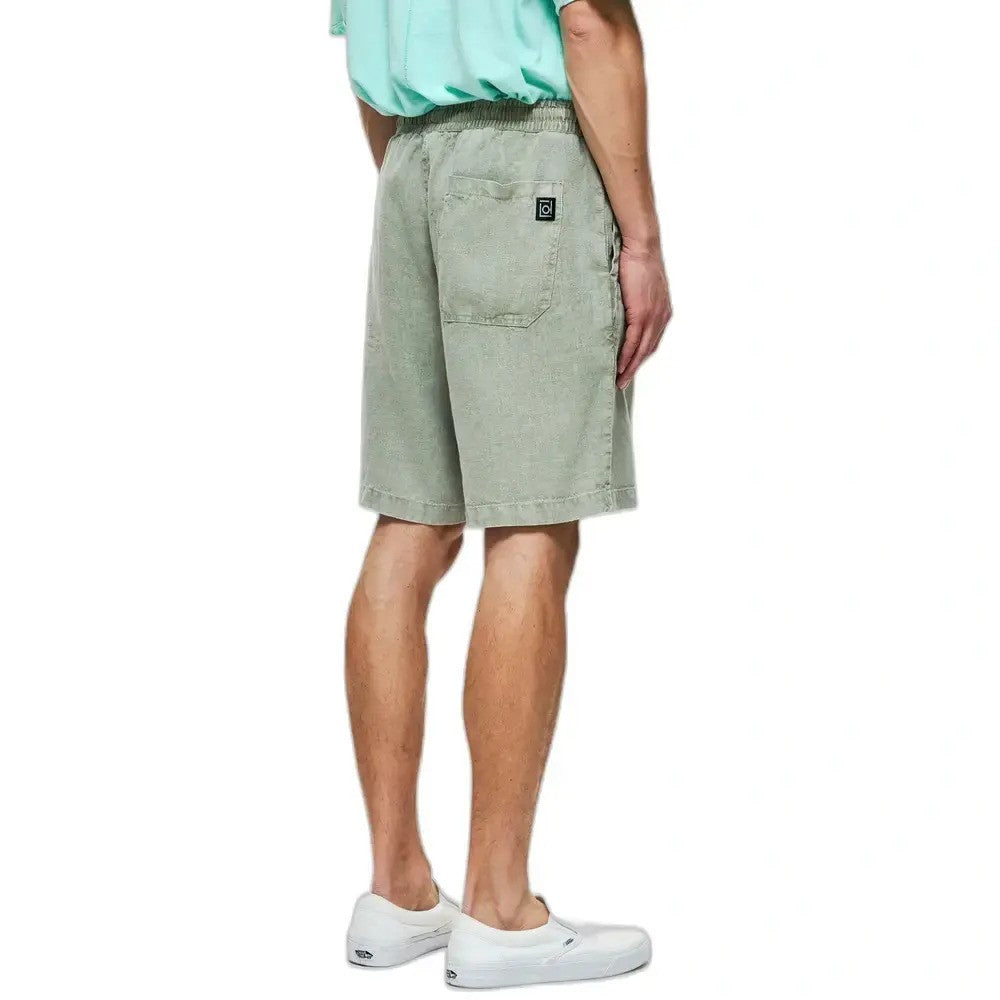 DIRTY LAUDRY Ανδρική Βερμούδα Λινό Γκρί Regular Fit DLMB000112/VINTAGE GREIGE 1815868